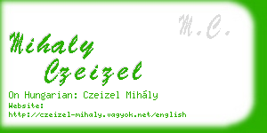 mihaly czeizel business card