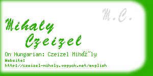 mihaly czeizel business card